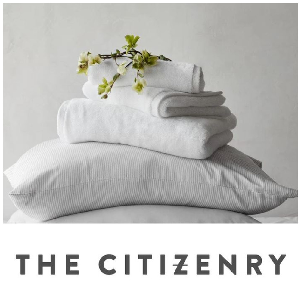 NEW Lot 2 The Citizenry Plush Face Towel Washcloth Organic Cotton Natural White